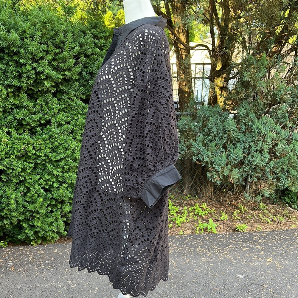 Sundress eyelet shirt dress bell sleeves Xs/small - Picture 7 of 11